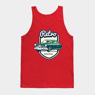 Retro Racing Car Badge Tank Top